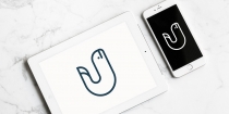 Whale Letter - Logo Template Screenshot 1