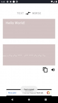 Morse Translator - Android Studio Java Application Screenshot 4