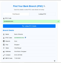IFSC Code Finder Pro For WordPress Screenshot 5