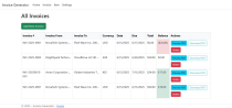 ASP NET Invoice Generator Screenshot 2